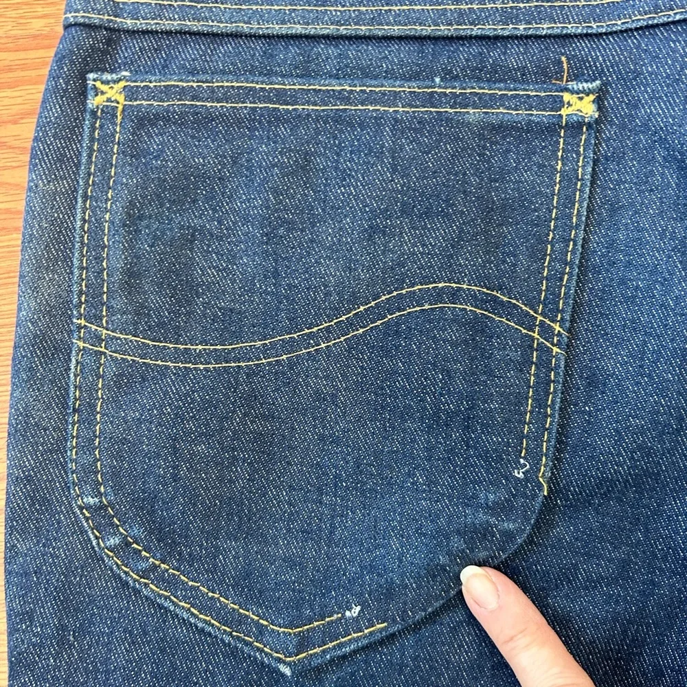 Vintage 70’s Lee Bootcut Blue Jeans RN34783 32x30 - Picture 9 of 11